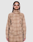 Ena Pelly Zuri Jacket Beige Check