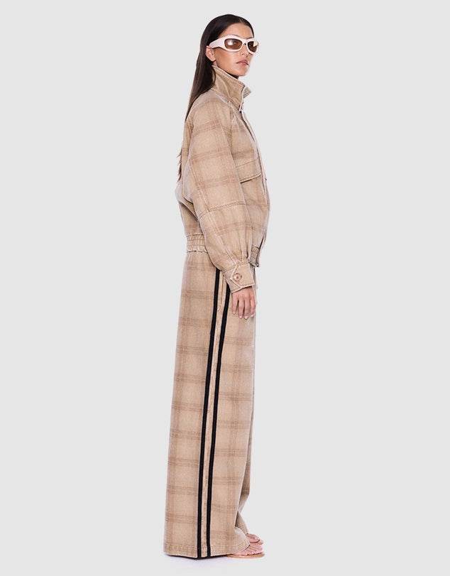 Ena Pelly Zuri Jacket Beige Check
