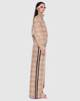 Ena Pelly Zuri Jacket Beige Check