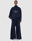 Ena Pelly Asher Qtr Zip Through Washed Ink