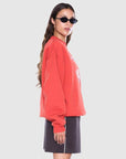 Ena Pelly Mila Oversized Sweater Vintage Red 2014