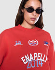 Ena Pelly Mila Oversized Sweater Vintage Red 2014