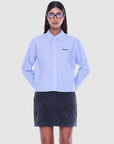Ena Pelly Georgia Boxy Shirt Blue Check