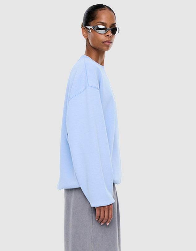 Ena Pelly Mila Oversized Sweater Soft Blue