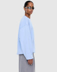 Ena Pelly Mila Oversized Sweater Soft Blue