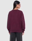 Ena Pelly Mila Oversized Sweater Deep Cherry Red