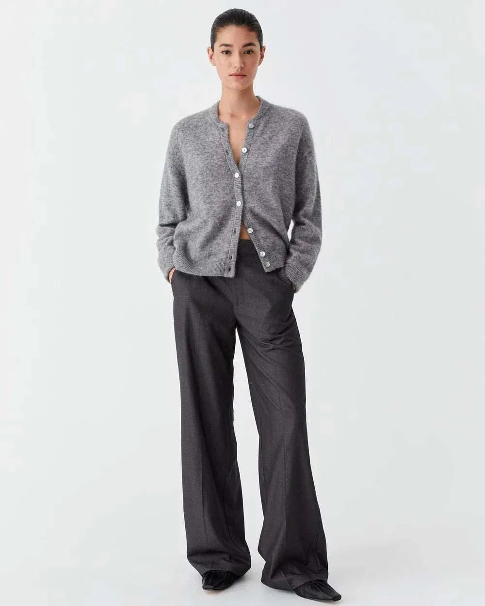 Morrison Vance Knit Cardigan Grey