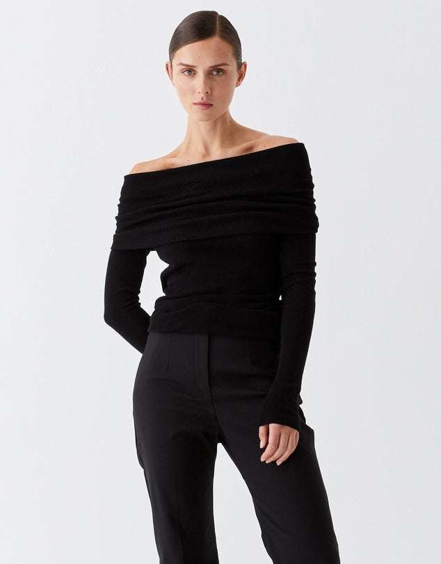 Morrison Jules Knit Pullover Black