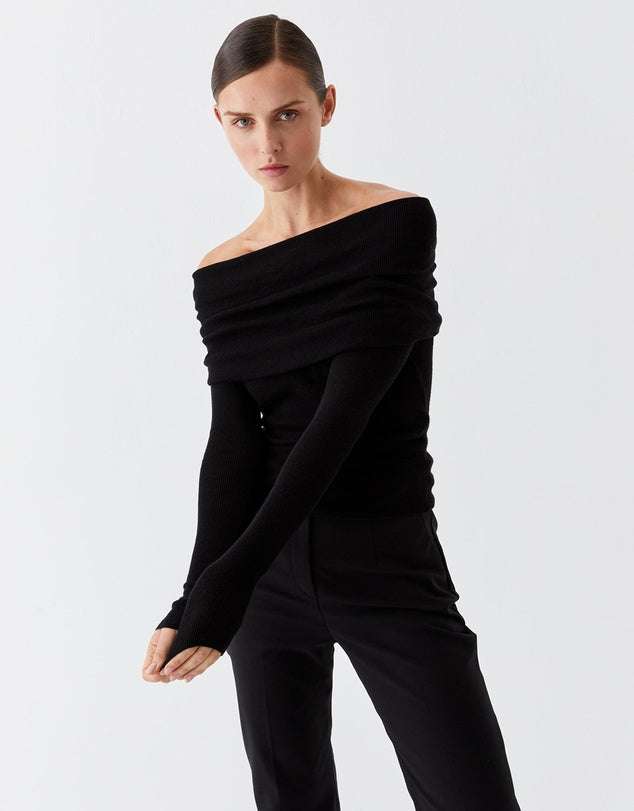 Morrison Jules Knit Pullover Black