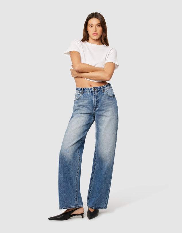 Rolla's Kate Baggy Real Worn Mid Vintage Blue