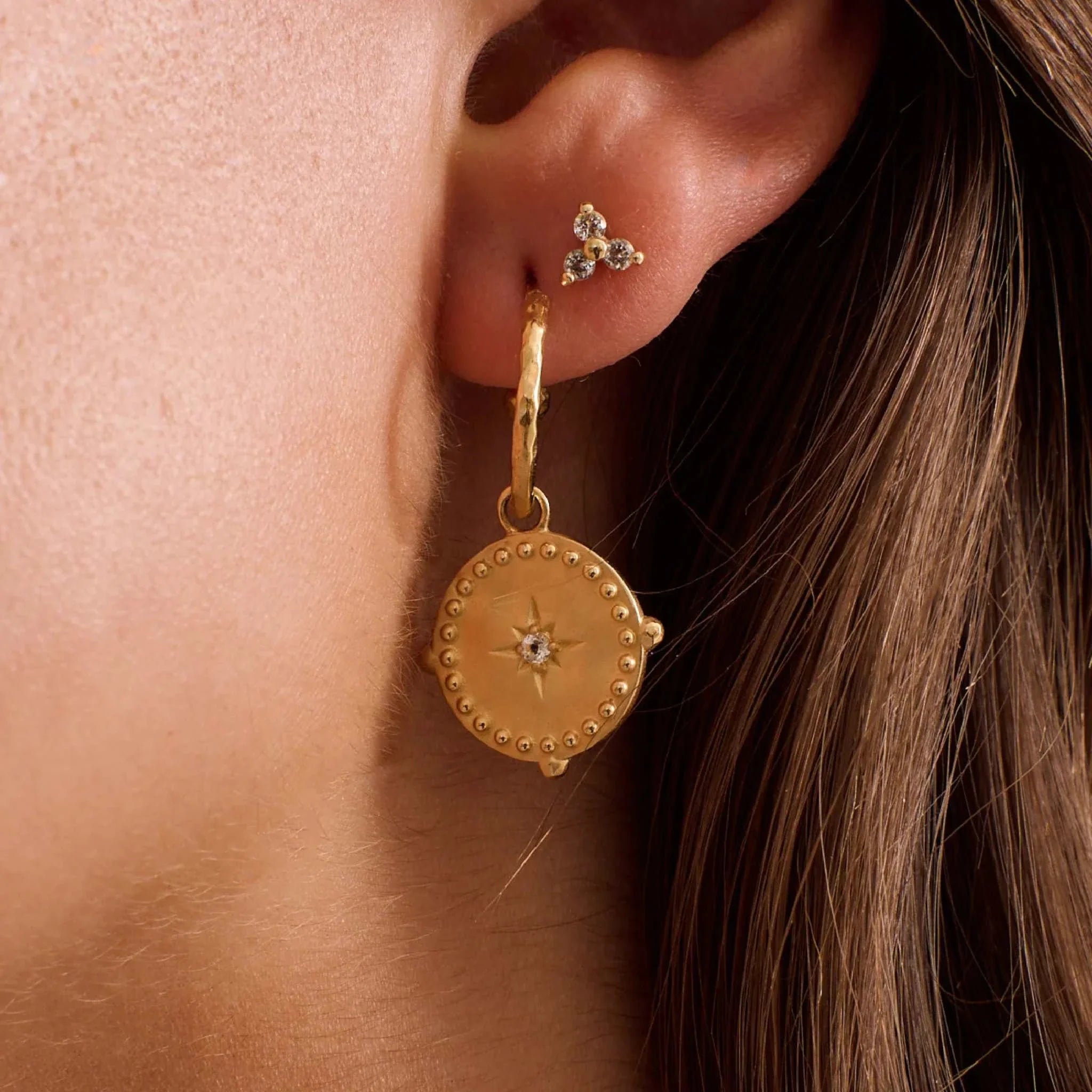 Murkani Small Hoop Earrings Gold