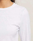 Perfectwhitetee Jamie Recycled Cotton Long Sleeve White