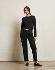 Perfectwhitetee Jamie Recycled Cotton Long Sleeve True Black