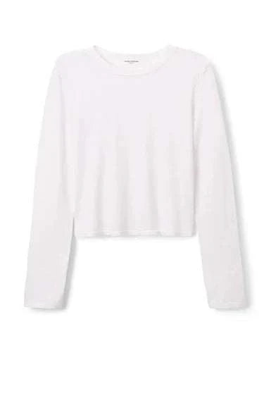 Perfectwhitetee Jamie Recycled Cotton Long Sleeve White