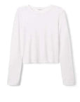 Perfectwhitetee Jamie Recycled Cotton Long Sleeve White