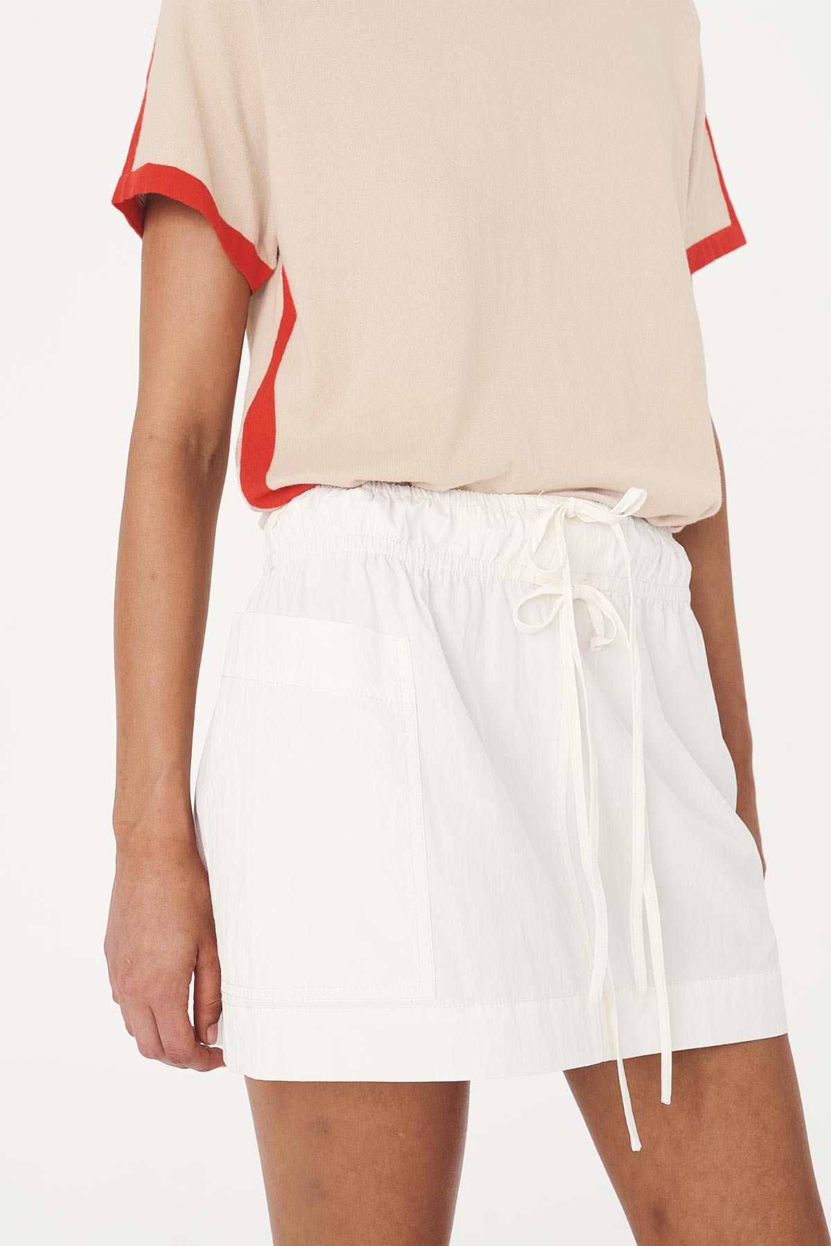 Rowie Jessica Cargo Mini Skirt Bone