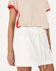 Rowie Jessica Cargo Mini Skirt Bone