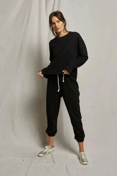 Perfectwhitetee Johnny French Terry Easy Sweatpant Black