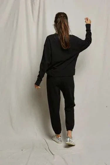 Perfectwhitetee Johnny French Terry Easy Sweatpant Black