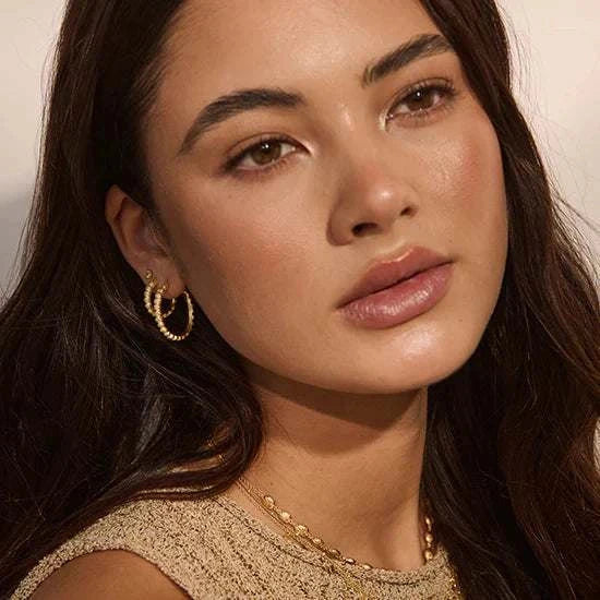 Murkani Soul Protector Medium Shell Earrings Gold Plated