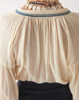 Maison Hotel Lina Blouse Caribe Blue.