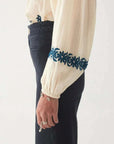 Maison Hotel Lina Blouse Caribe Blue.