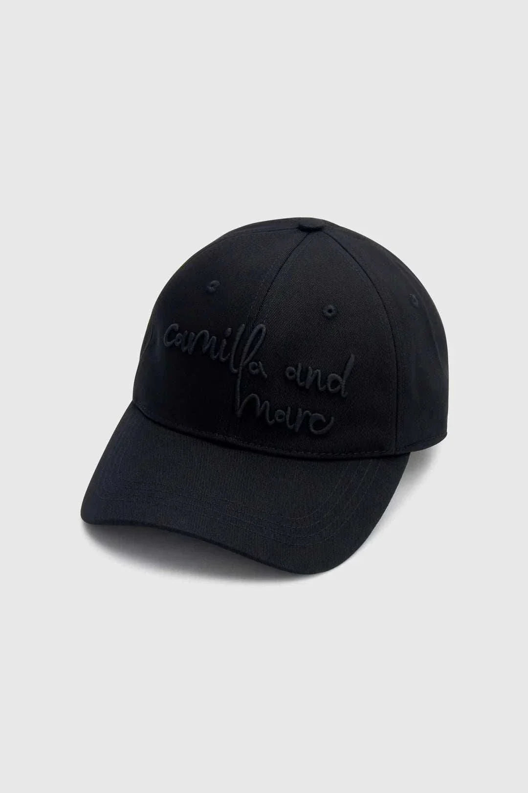 Camilla and Marc Maren Embroidered Logo Cap Black
