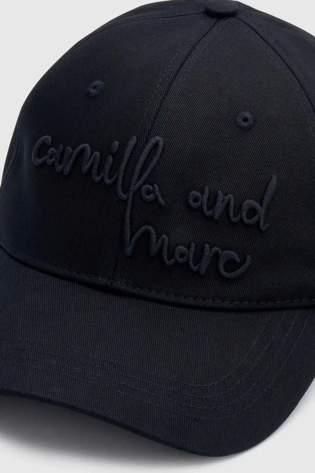 Camilla and Marc Maren Embroidered Logo Cap Black