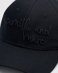 Camilla and Marc Maren Embroidered Logo Cap Black