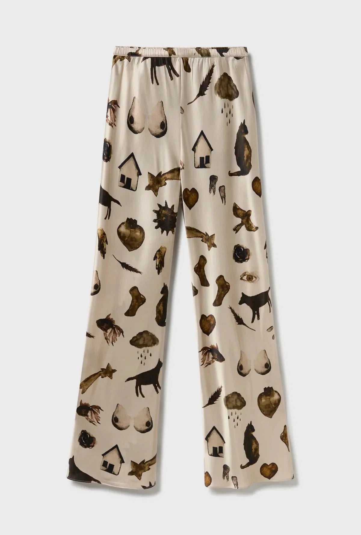 Silk Laundry Bias Cut Pant Miracles Hazelnut