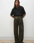 Silk Laundry Short Sleeve Boyfriend Shirt Black