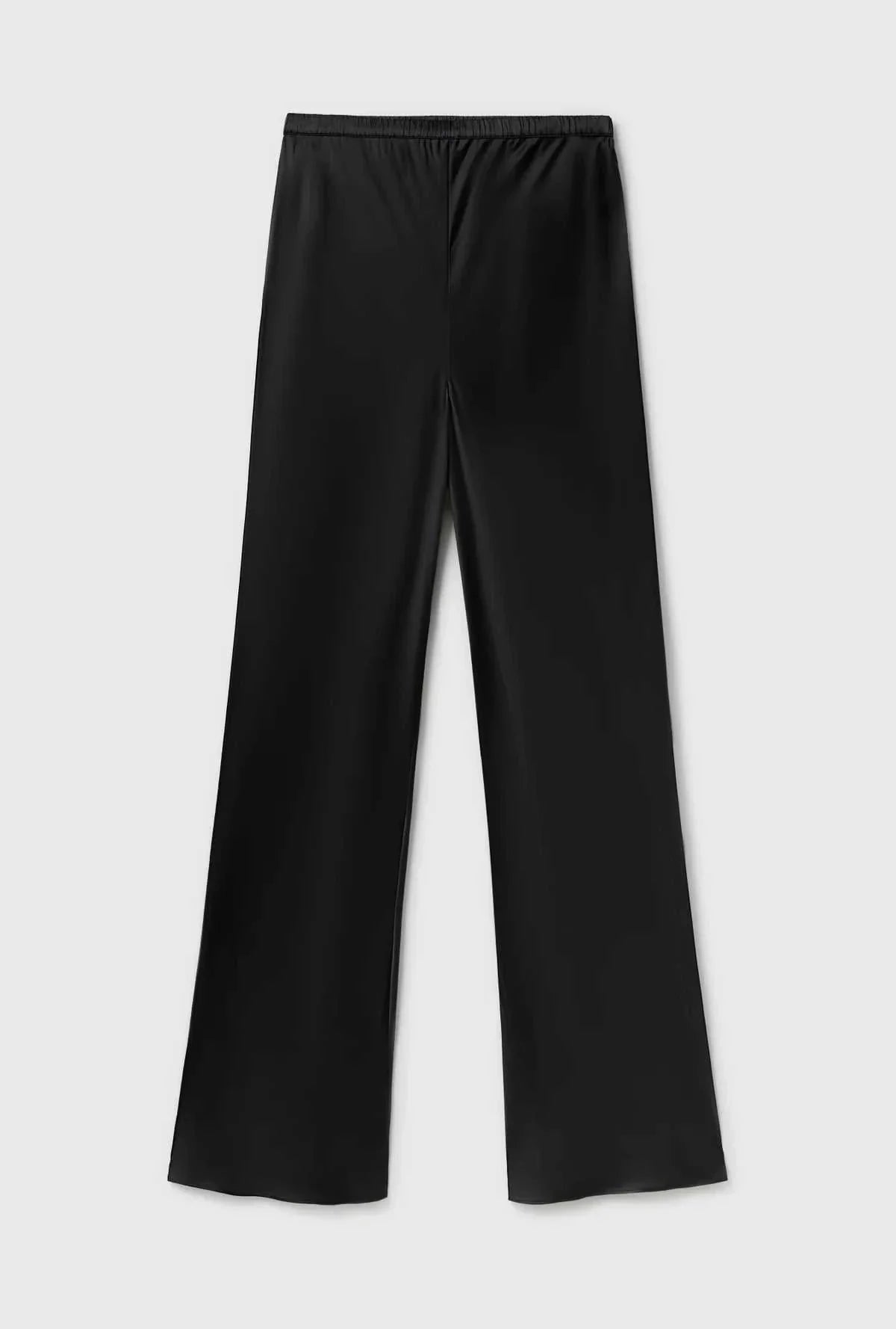 Silk Laundry Bias Cut Pants Black