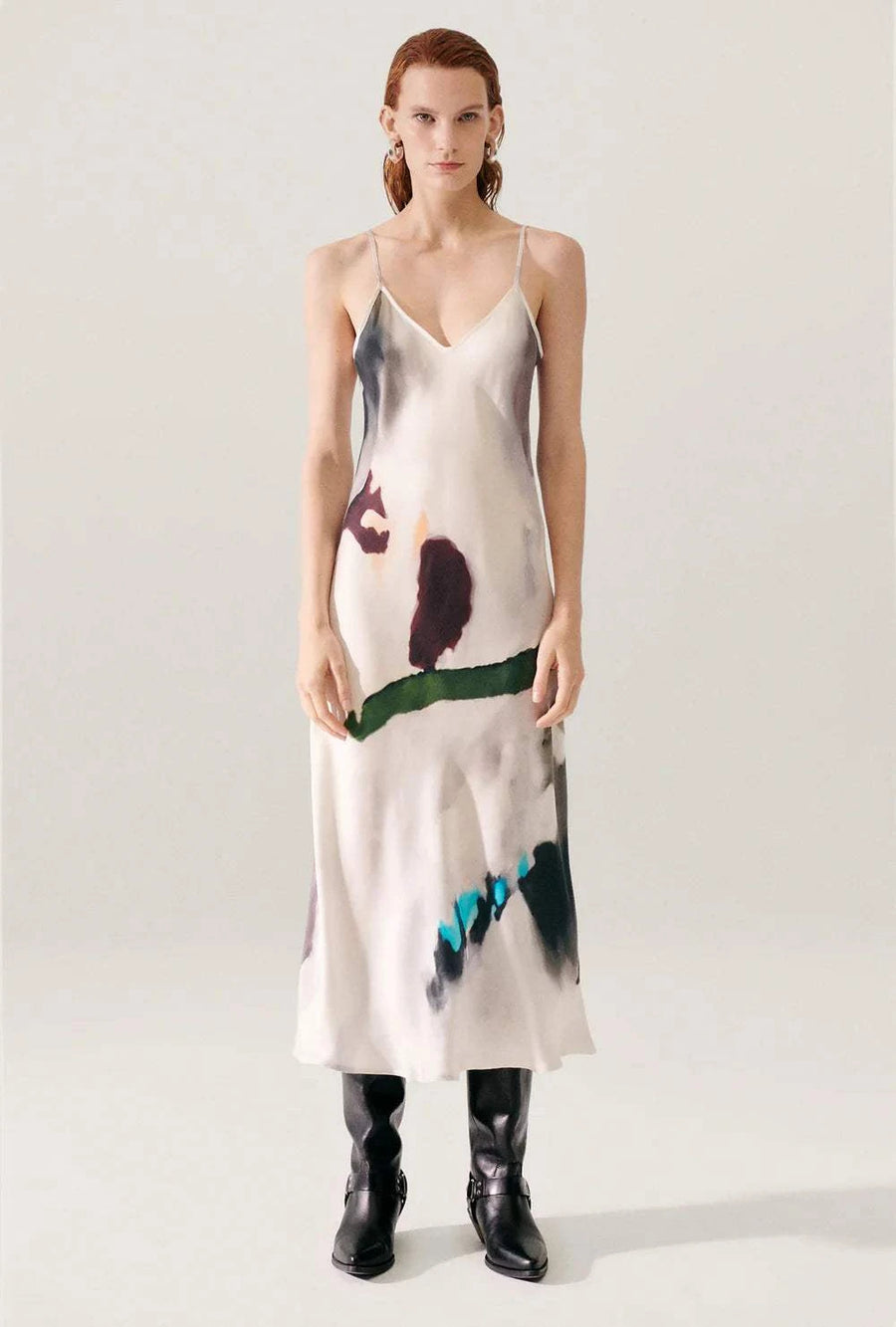Silk Laundry 90s Slip Dress Phosphate