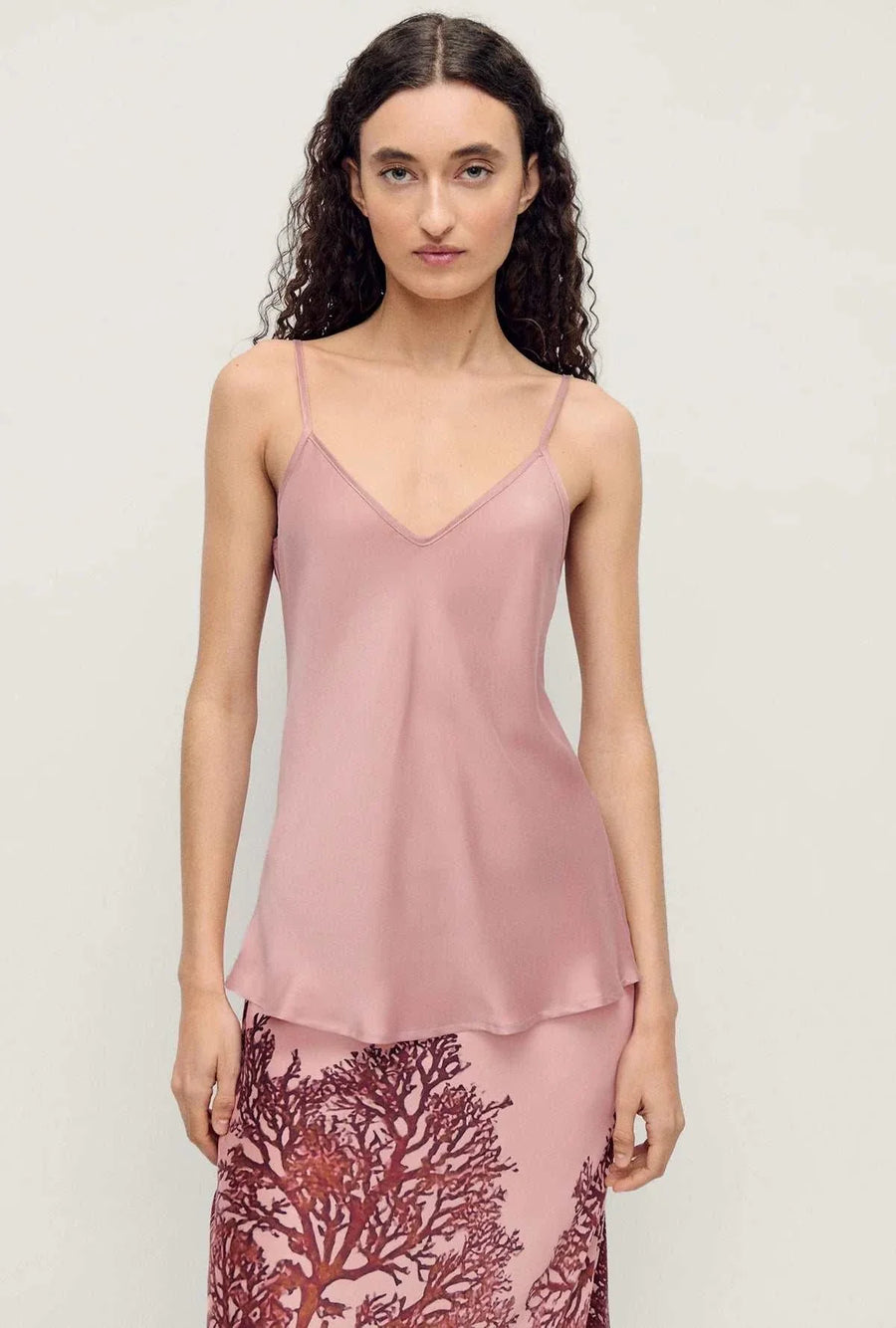 Silk Laundry Bias Cut Cami Sea Star