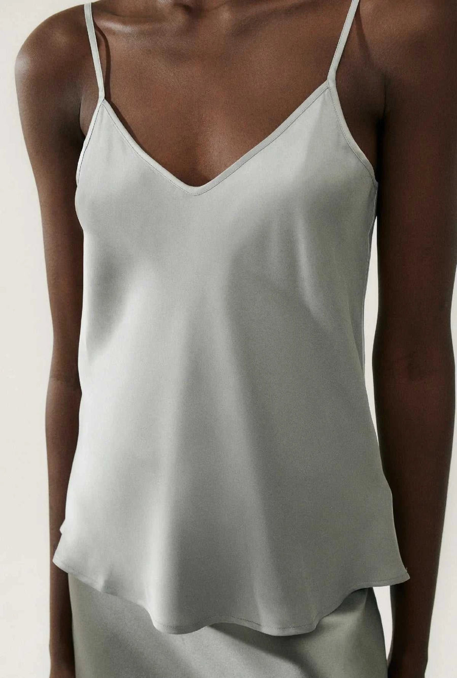 Silk Laundry Bias Cut Cami Moon