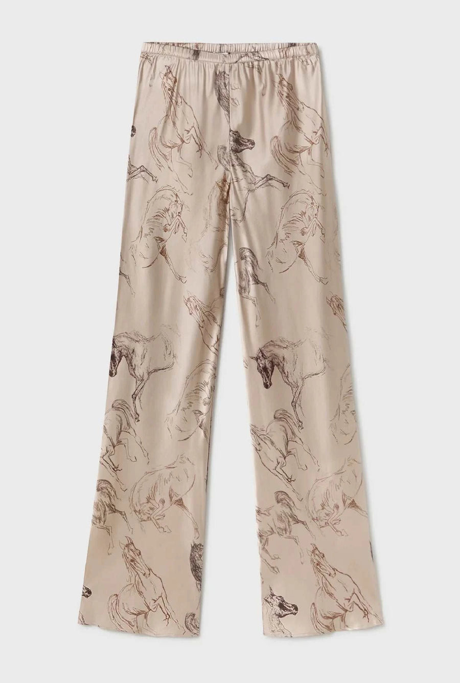 Silk Laundry Bias Cut Pants Wild Horses