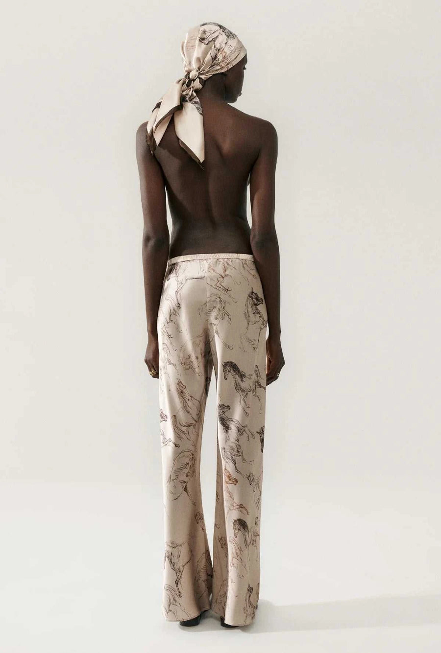Silk Laundry Bias Cut Pants Wild Horses