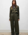Silk Laundry Boyfriend Shirt 2.0 Pine