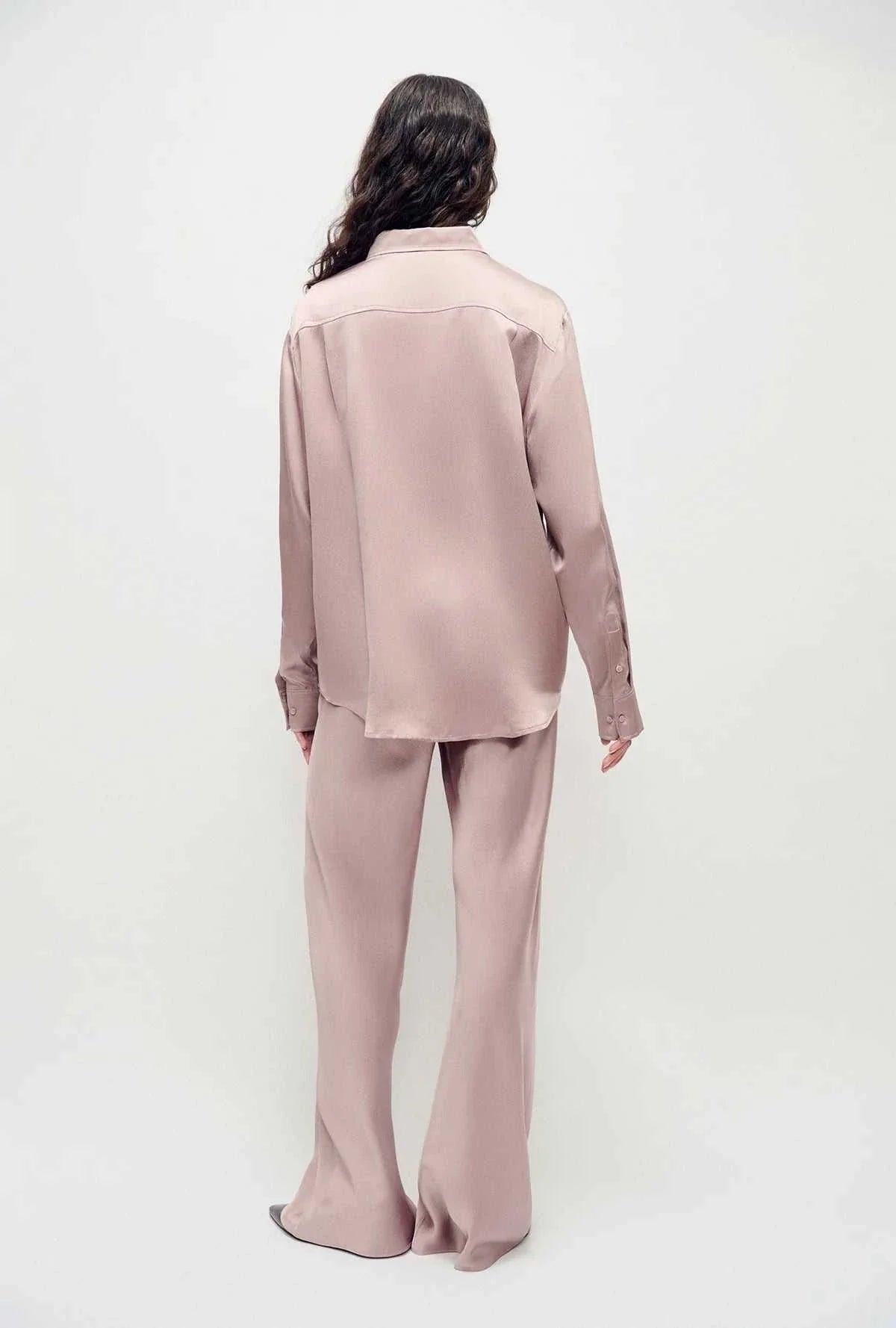 Silk Laundry Hammered Bias Cut Pants Lasso
