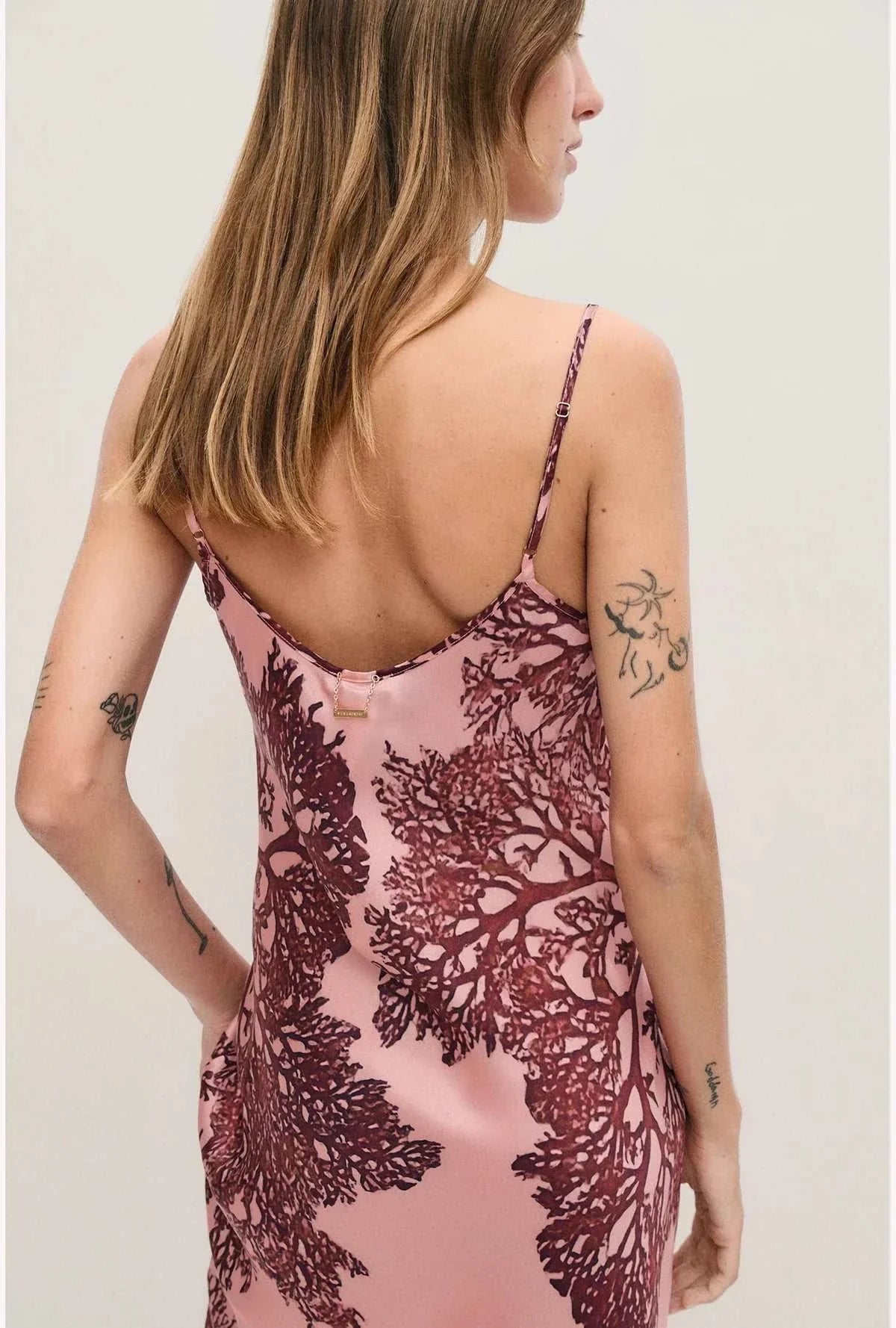 Silk Laundry 1996 Dress Pressed Coral