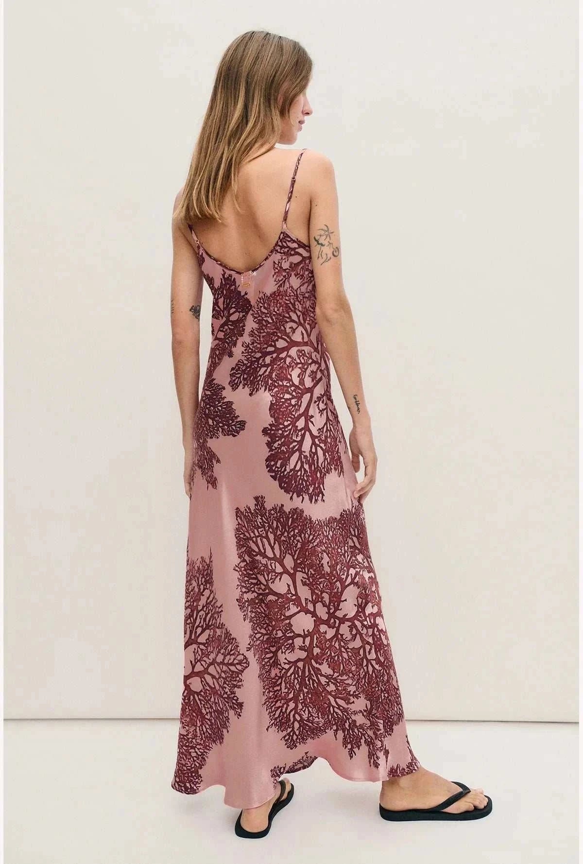 Silk Laundry 1996 Dress Pressed Coral