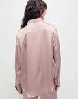 Silk Laundry Hammered Boyfriend Shirt Lasso