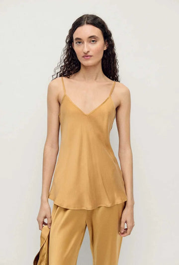 Silk Laundry Bias Cut Cami Cowrie