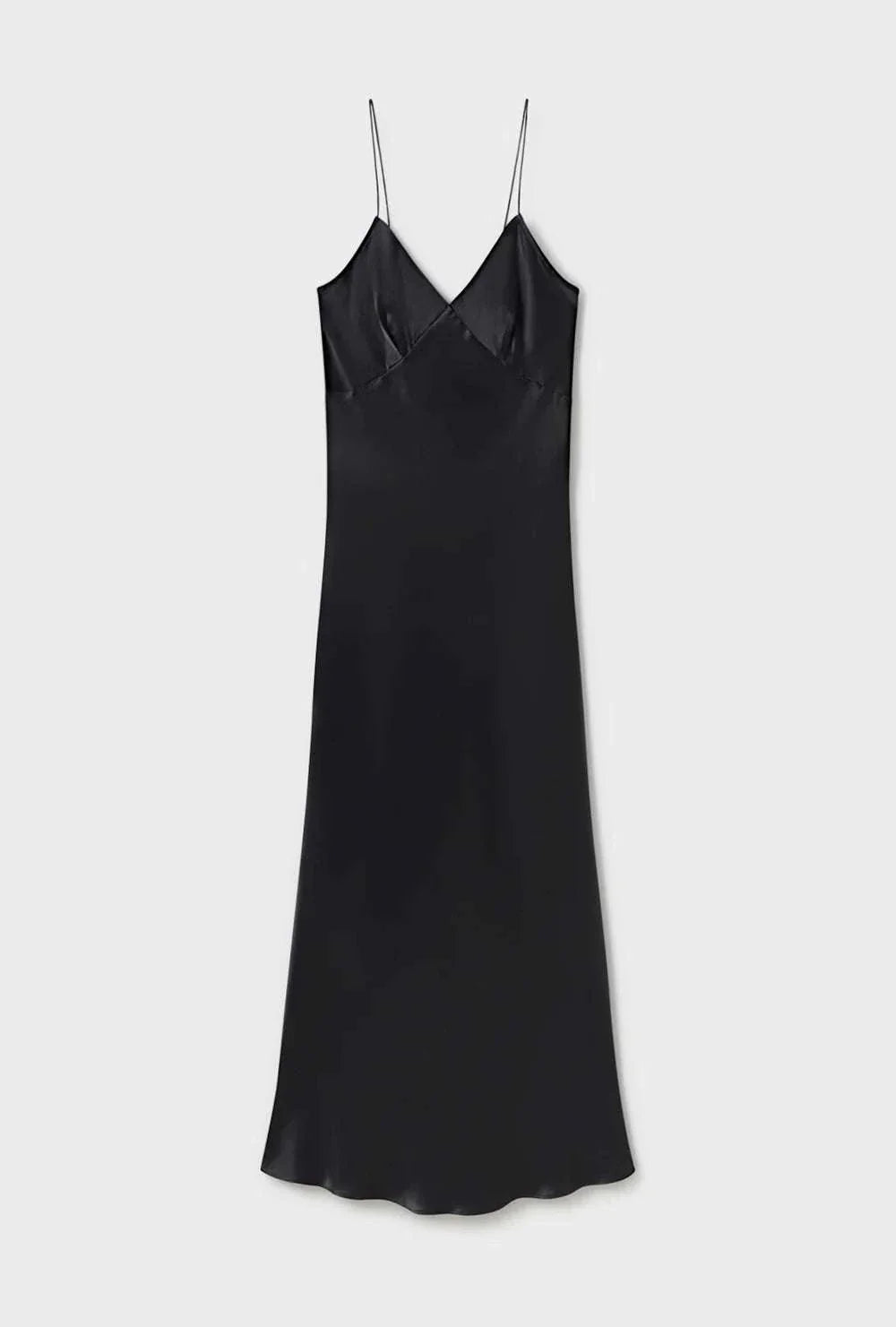 Silk Laundry Deco Rouleau Dress Black