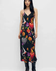 Silk Laundry 90s Slip Dress Dearly Beloved Black