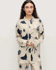 Silk Laundry Boyfriend Shirt Seashells
