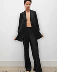 Silk Laundry Bias Cut Pants Black