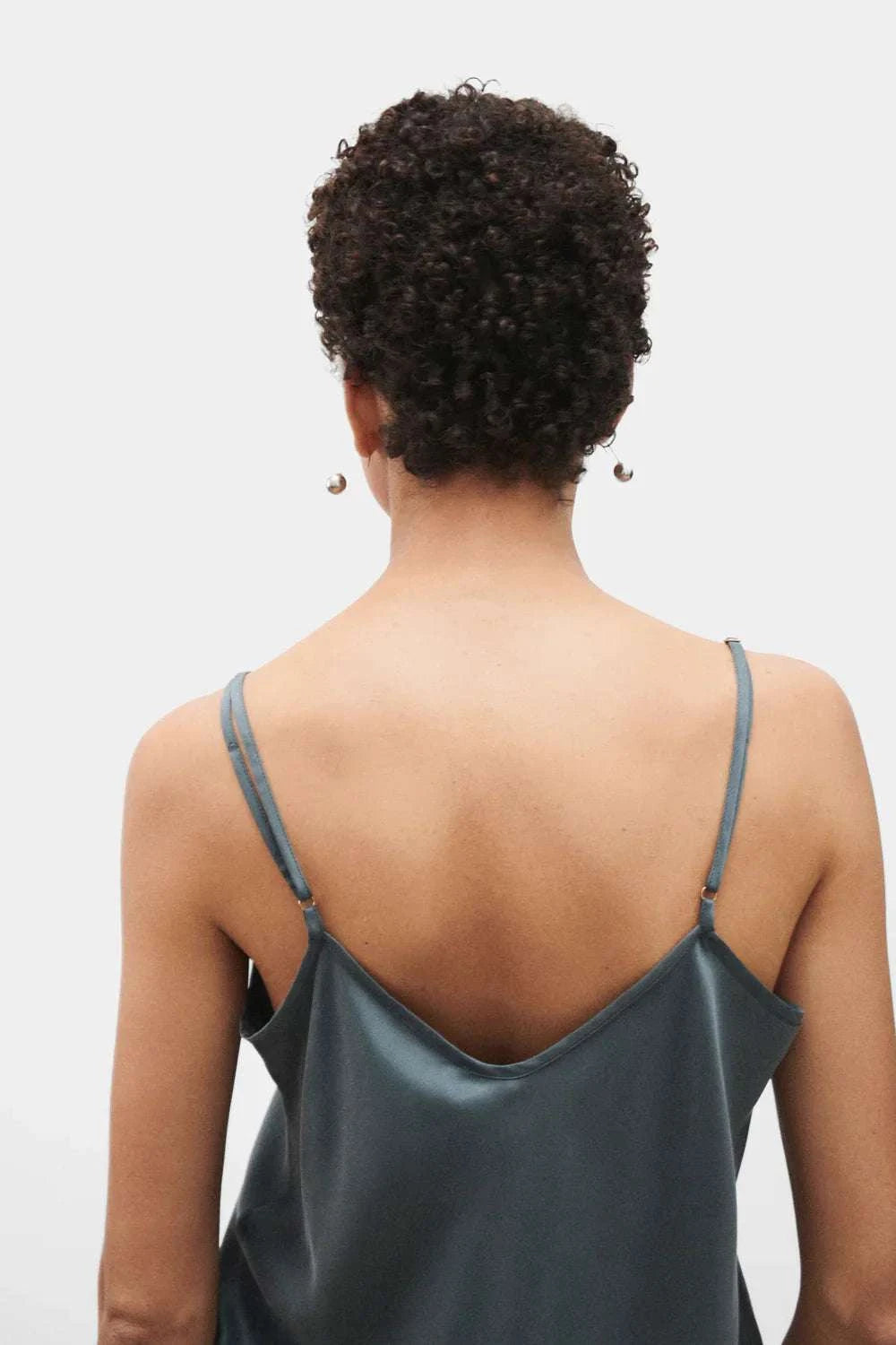 Silk Laundry Bias Cut Cami Slate