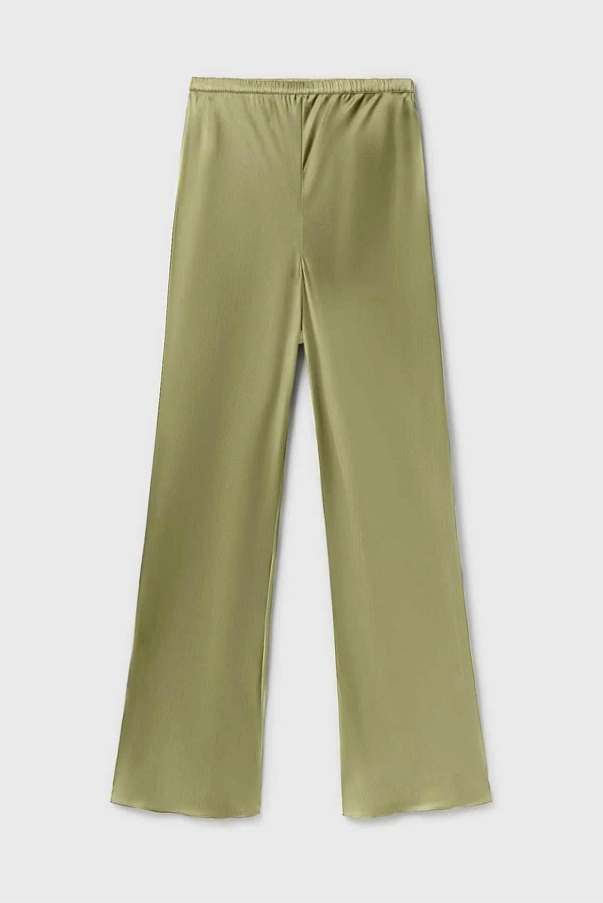 Silk Laundry Bias Cut Pants Sage