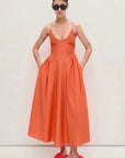 Silk Laundry Dive Dress Snapper 